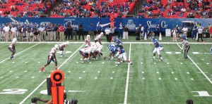 CJ Bennett directing the offense